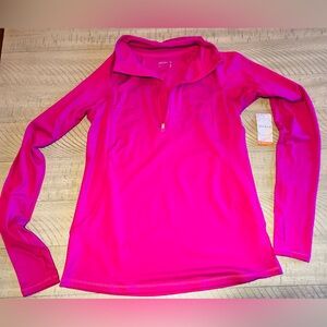 Jockey Women’s Moisture Wicking Fuchsia Quarter Zip Top (XS & S) NWT